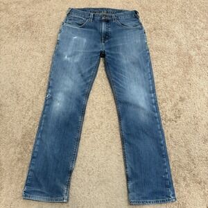 Carhartt Flex Knit Lined Jeans Men's 32x31 Blue Denim Workwear 103895 498